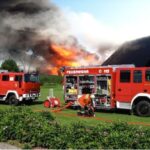 Ausnahmesituation in Lage: Großbrand in der Innenstadt Brandbekämpfung