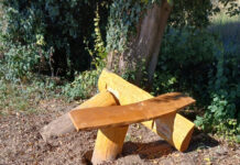 Lemgo: Bank an Wanderweg zerstört