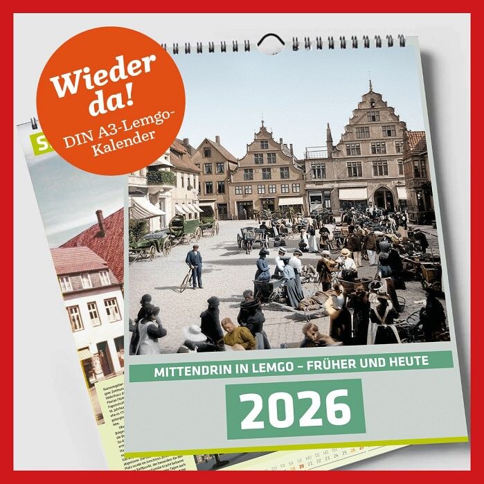 Historischer Lemgo-Kalender 2026 zeigt deutliche lokale Veränderungen