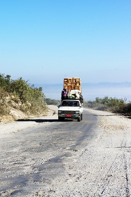 Die Ladung muss auf dem Auto ordentlich verstaut und gesichert sein