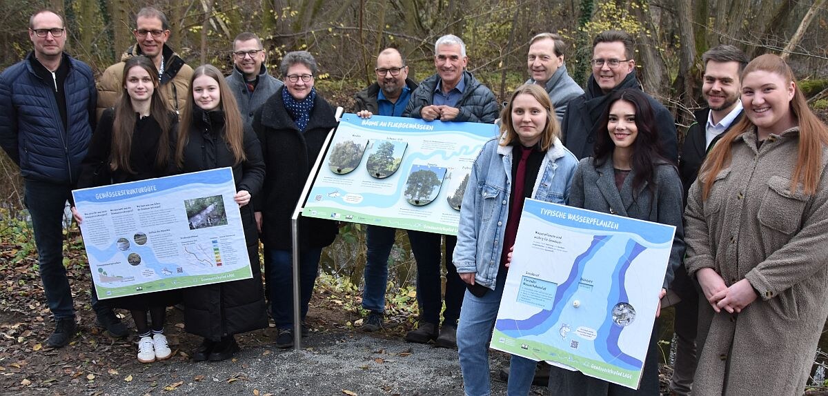 Bäume, Wasserpflanzen, Strukturgüte: drei neue Themen im Werre-Lehrpfad