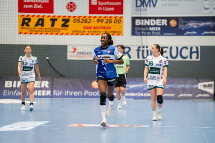 HSG Blomberg-Lippe (GER) vs. Frisch Auf Goeppingen (GER), Handball, 1. Handball Bundesliga Frauen, 18. Spieltag, 18.2.2026, Saision 2025/2026, Blomberg