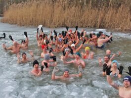 Bei Minusgraden: 4. Lippische Kaltbade-Challenge lockt 80 Mutige an