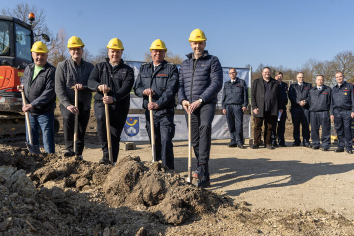 020 Erster Spatenstich für neue Feuerwache in Leopoldstal - Lohmeier, Wachter, Ruttner, Beinker, Echterling