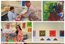 Ausstellung und Inklusionsfest in Detmold: Malworkshop des Lippischen Blinden- und Sehbehindertenvereins