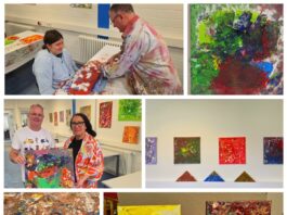 Ausstellung und Inklusionsfest in Detmold: Malworkshop des Lippischen Blinden- und Sehbehindertenvereins