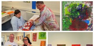 Ausstellung und Inklusionsfest in Detmold: Malworkshop des Lippischen Blinden- und Sehbehindertenvereins
