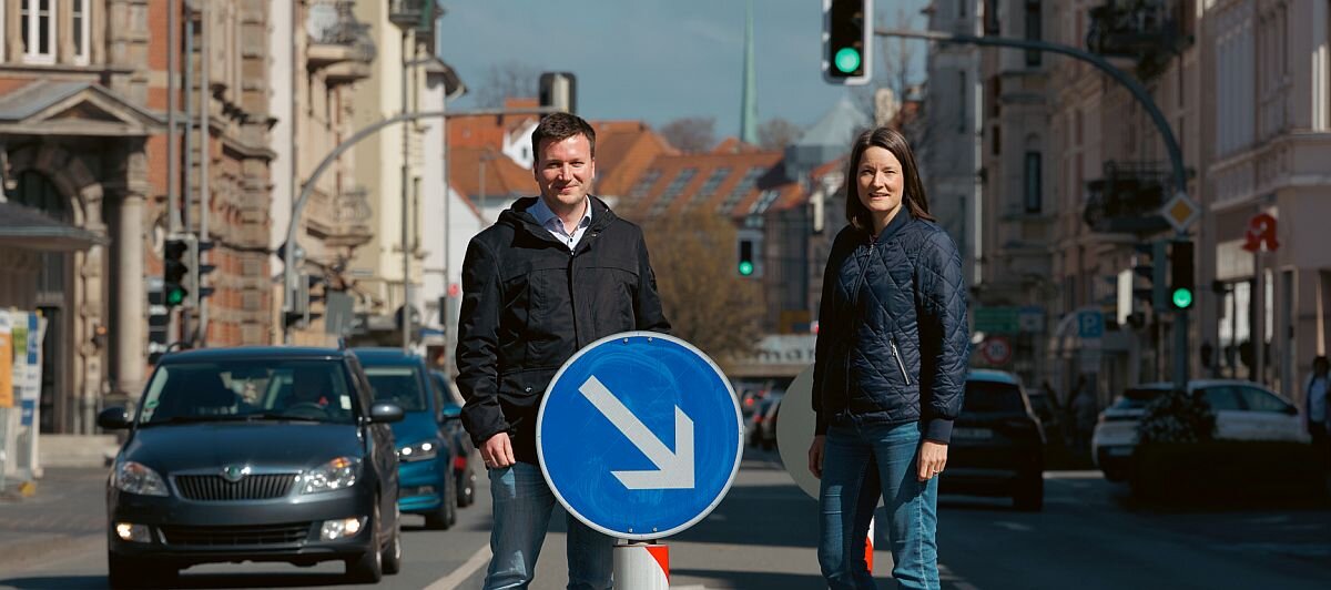 Stadt Detmold zieht positive Bilanz zum Fußverkehrscheck