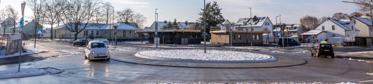 Minikreisverkehr an der Einmündung Hermannstraße/Elisabethstraße in Detmold