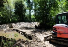 Detmold: Wasserwirtschaftliche Baumaßnahme in der Parklandschaft Friedrichstal