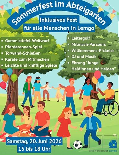 Inklusives Fest für alle Lemgoer im Abteigarten