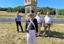 Leopoldshöhe: Neuer Standort für historischen Grenzstein an B66