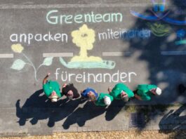 Detmold: Erfolgreicher Kreide-Flashmob in Diestelbruch
