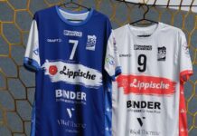 Blau, weiß, rot: HSG Blomberg präsentiert neue Bundesliga-Trikots