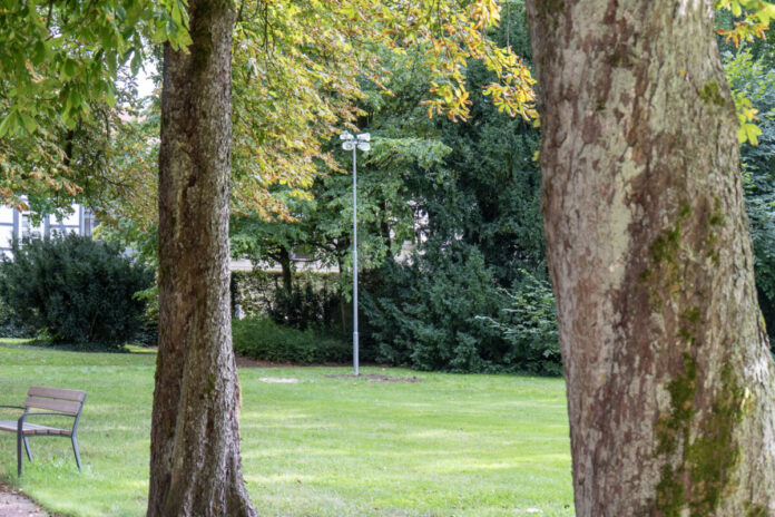 065 - 2 Lautsprechermasten im Kurpark