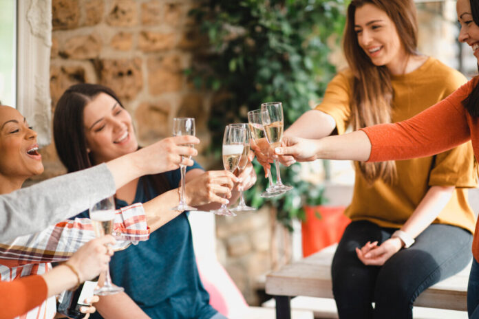 Friends Celebrating Together