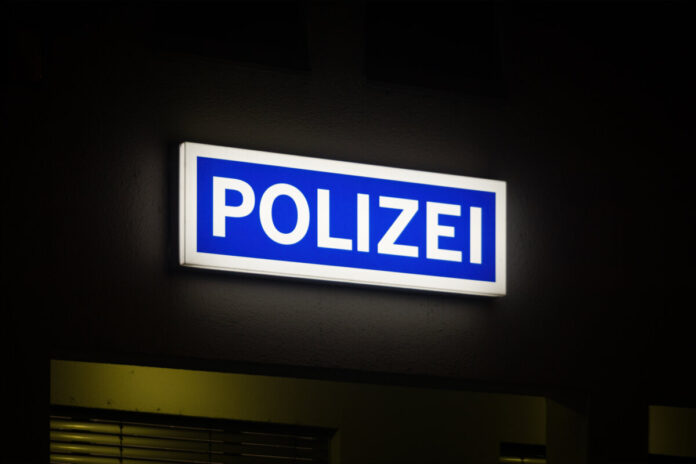 Deutsches Polizei Leuchtschild
