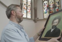 Dreharbeiten in Detmold: Filmteam aus Litauen auf den Spuren von Vydūnas