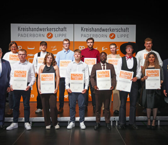 620 neue Fachkräfte für das Handwerk: 16 Innungsbeste aus Lippe geehrt